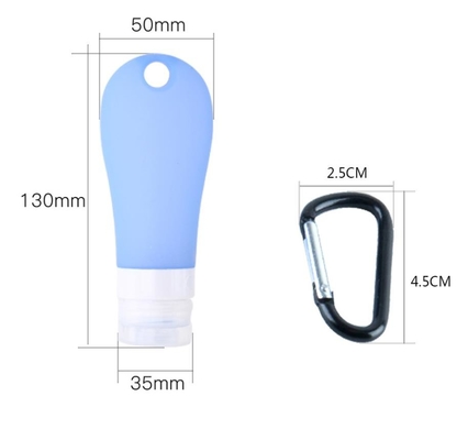 O plano de pouco peso dos mini frascos da garrafa da embalagem do curso do silicone da prova do escape leva