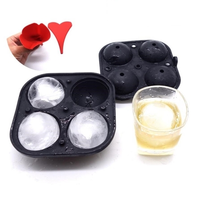 Os mini moldes da bola de gelo do silicone de Diy ajustaram o diâmetro da forma redonda 5.6CM para bebidas