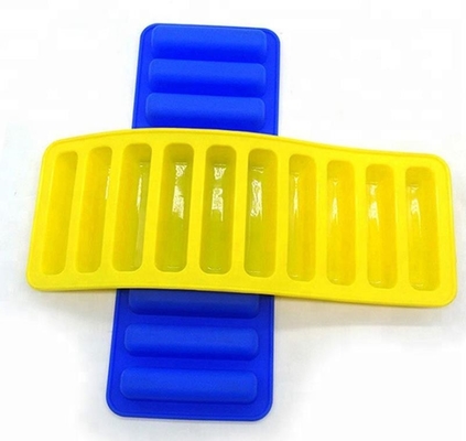 Moldes de alta temperatura do silicone da barra, não forma do cilindro das bandejas do cubo de gelo da vara