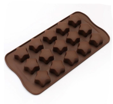 Estrela flexível o chocolate dado forma do silicone molda o espaço que salvar 21*10.7*1.5cm