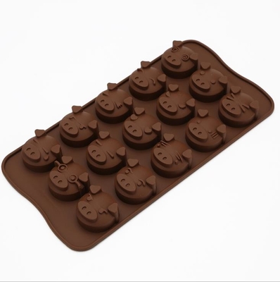 O chocolate plástico animal do silicone molda o profissional resistente ao calor da ferramenta