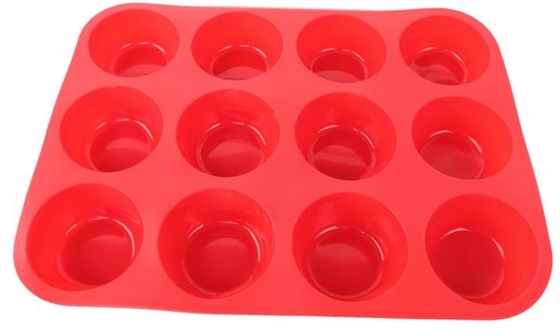 12 do molde de alta temperatura do silicone da cavidade peso líquido rápido de liberação 165g empilhável