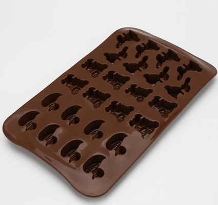 O chocolate dado forma animal do silicone molda Deisgn original para crianças das crianças