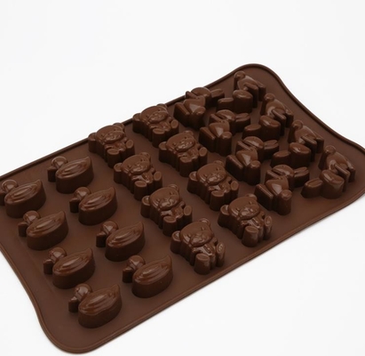 O chocolate dado forma animal do silicone molda Deisgn original para crianças das crianças