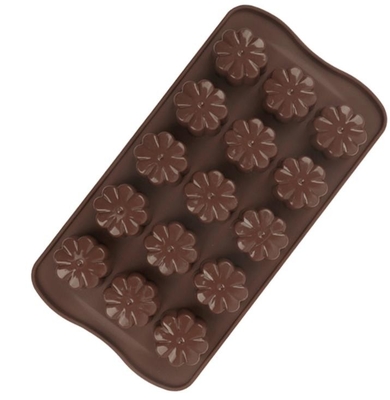O chocolate plástico duro do Natal da flor molda insípido seguro do alimento