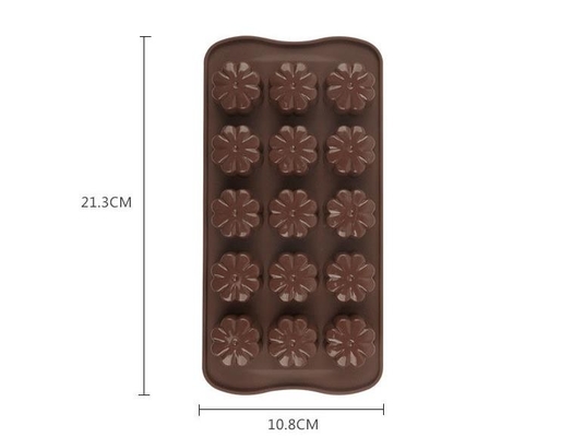 O chocolate plástico duro do Natal da flor molda insípido seguro do alimento