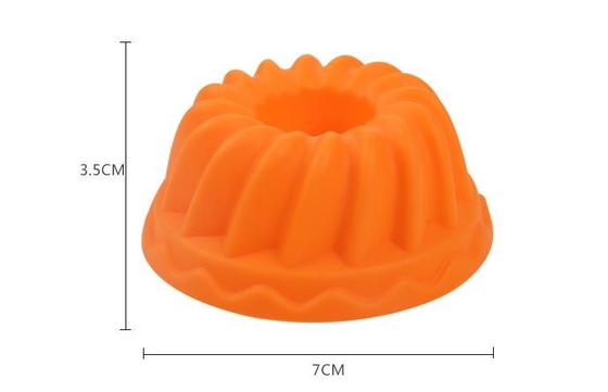 O queque do silicone da forma do parafuso molda o cofre forte amigável favorável do congelador de Eco das crianças