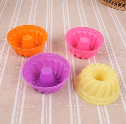 O queque do silicone da forma do parafuso molda o cofre forte amigável favorável do congelador de Eco das crianças