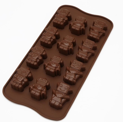 Moldes flexíveis doces profissionais do chocolate do silicone para a fatura de chocolate