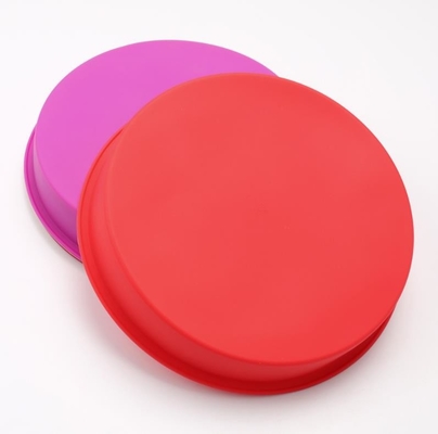O bolo do silicone de 10 polegadas molda em volta da durabilidade longa resistente ao calor circular