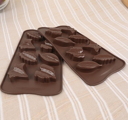 os doces duros feitos sob encomenda do silicone da folha 3d moldam uma limpeza fácil de pouco peso de 8 cavidades