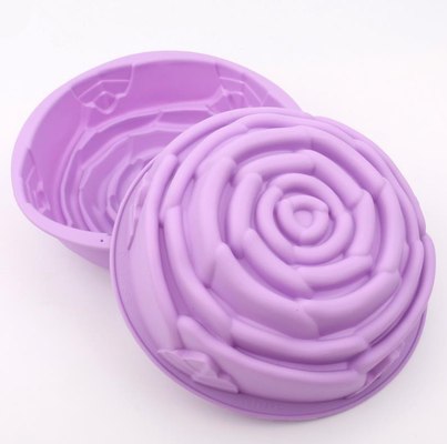 Os bakingMolds do silicone do tamanho médio, endurecem decorando moldes que FDA aprovou