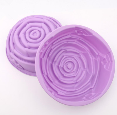 Os bakingMolds do silicone do tamanho médio, endurecem decorando moldes que FDA aprovou