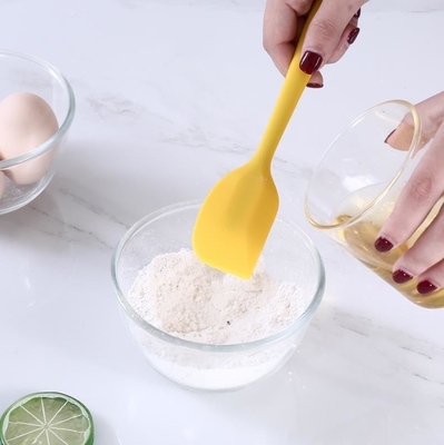 Calor elevado material não prejudicial fino longo da espátula da colher do silicone do cozimento