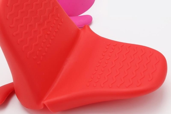 Luvas resistentes ao calor da mão do silicone, cabeça de cão pequeno das luvas do cozimento do silicone dada forma