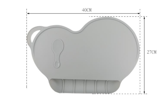 O silicone da almofada do almoço do jantar das crianças caçoa o lavagem da água do produto reusável