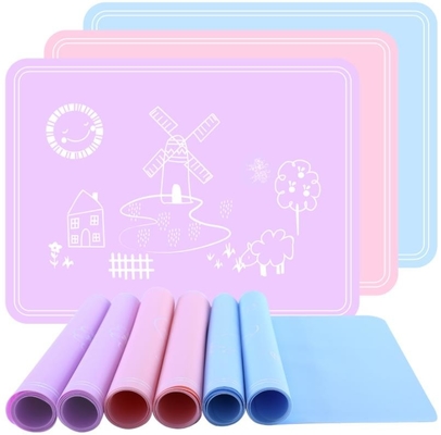 O silicone quadrado caçoa a esteira do produto, placa de Placemat do silicone Rollable