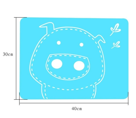 O silicone da imagem dos desenhos animados caçoa o multi alimento resistente ao calor colorido do produto colocado