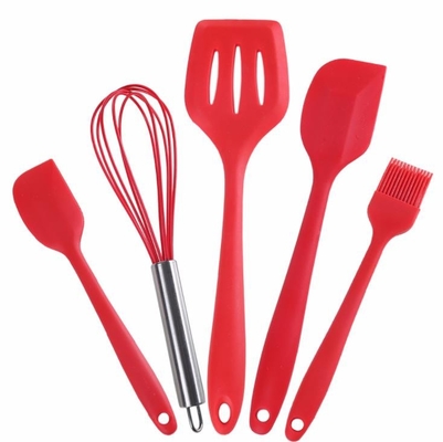 Grupos de ferramentas de Kithen do silicone do produto comestível com as 5 ferramentas diferentes do silicone