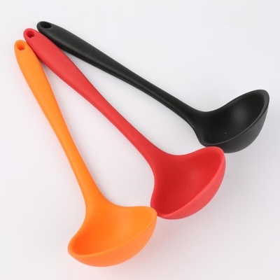 Concha de sopa do silicone do produto comestível da cor sólida que cozinha o tamanho 28*8.5*3cm das ferramentas