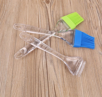 Ferramenta plástica transparente da escova do cozimento do silicone do produto comestível do punho do tamanho do XL