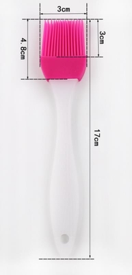 Escova plástica do cozimento do silicone do produto comestível do punho da superfície pequena de Sandy do tamanho