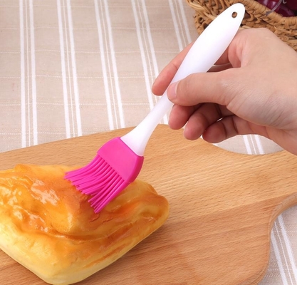 Escova plástica do cozimento do silicone do produto comestível do punho da superfície pequena de Sandy do tamanho