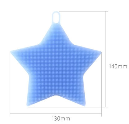 Forma da estrela da escova da lavagem do silicone do produto comestível para pratos e o fruto de limpeza