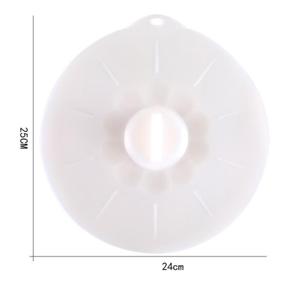 Grande tampa padrão da tampa da bacia da preservação de alimento do silicone do produto comestível dos tamanhos