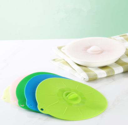 Tampa padrão da tampa da bacia da preservação de alimento do silicone do produto comestível de tamanhos médios