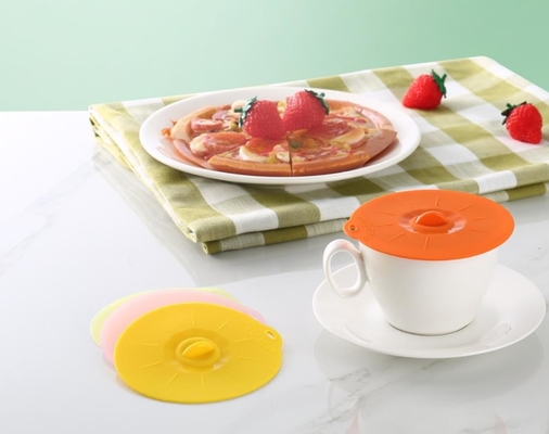 Mini tampa padrão da tampa da bacia da preservação de alimento do silicone do produto comestível do tamanho