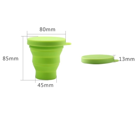 BPA livram o copo de dobramento do silicone dobrável do produto comestível para fora