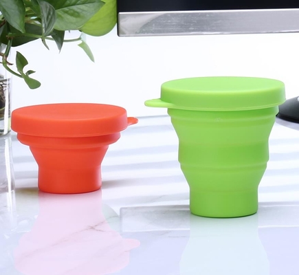 BPA livram o copo de dobramento do silicone dobrável do produto comestível para fora