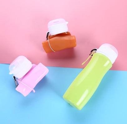 garrafas de água livres do silicone de FDA das garrafas de água do bpa 450ML com logotipo feito sob encomenda da impressão