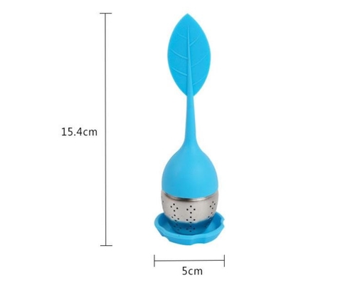 Do infuser livre do chá do BAP silicone bonito de FDA da forma de folha do infuser do chá do silicone