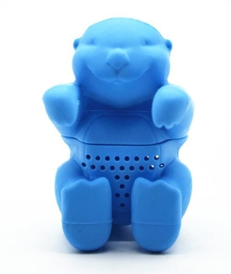 BPA livram a lontra animal saquinhos de chá dados forma do silicone do produto comestível do projeto