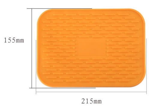 Ferramentas da cozinha do silicone do retângulo, isolação térmica da esteira do comida para bebê do silicone