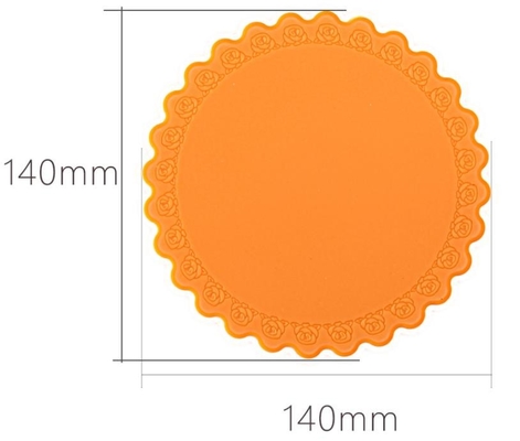 Não silicone da vara que cozinha o estilo da flor de Rosa da esteira do copo do tamanho médio dos produtos