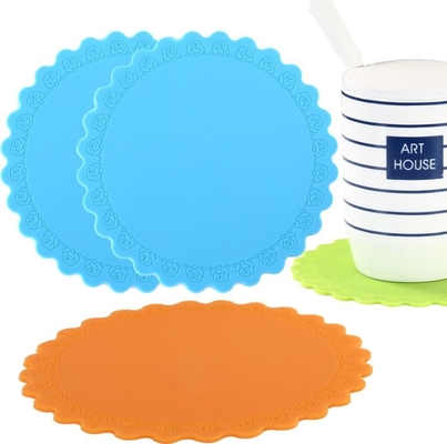 Não silicone da vara que cozinha o estilo da flor de Rosa da esteira do copo do tamanho médio dos produtos