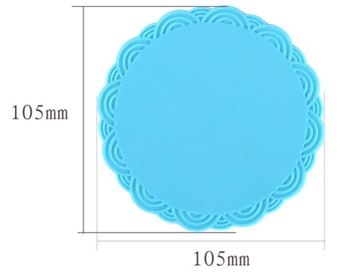 Do utensílio colorido da cozinha do silicone do ODM do OEM deslizamento ajustado da forma redonda anti