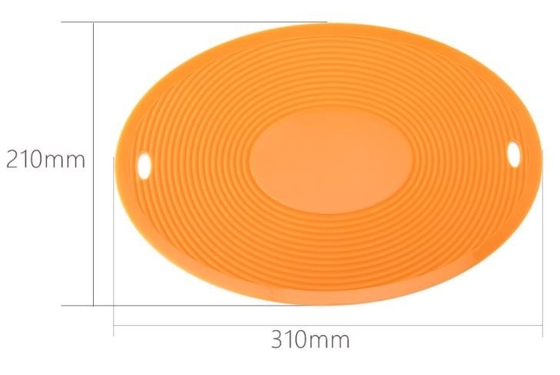A cozinha grande do silicone do tamanho utiliza ferramentas a criança aplicada da casa da forma família oval favorável