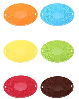 A cozinha grande do silicone do tamanho utiliza ferramentas a criança aplicada da casa da forma família oval favorável