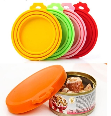 Os dispositivos originais da cozinha da selagem excelente, silicone dos alimentos para animais de estimação podem as tampas sem emenda
