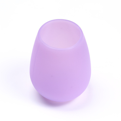Copo colorido reusável inquebrável do vinho do silicone, vidros de vinho do silicone do café