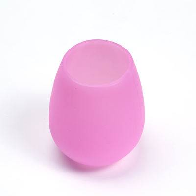 Copo colorido reusável inquebrável do vinho do silicone, vidros de vinho do silicone do café