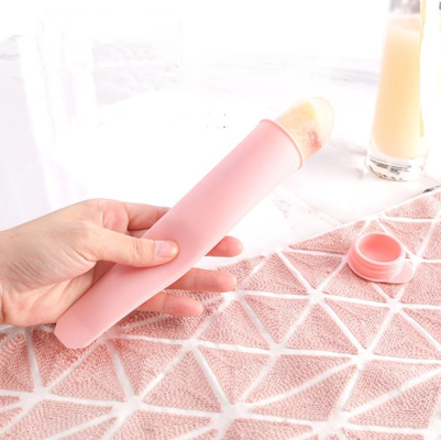 O picolé nórdico do silicone do gelado da cor DIY molda o produto comestível comercial com tampa