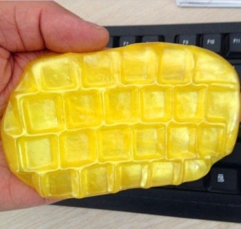 do teclado mágico viscoso limpo super colorido do gel de 17.5*12cm composto de limpeza