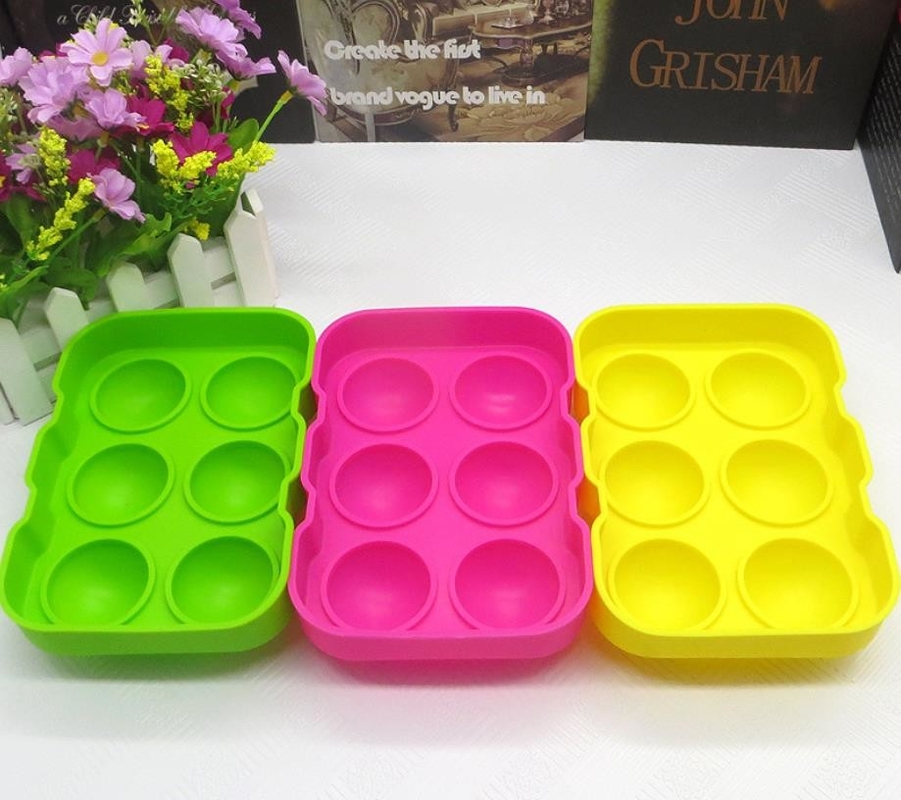 Moldes da bola de gelo do silicone de Colorfull, fabricante FDA 18*12.5*4.8cm da bola de gelo do silicone