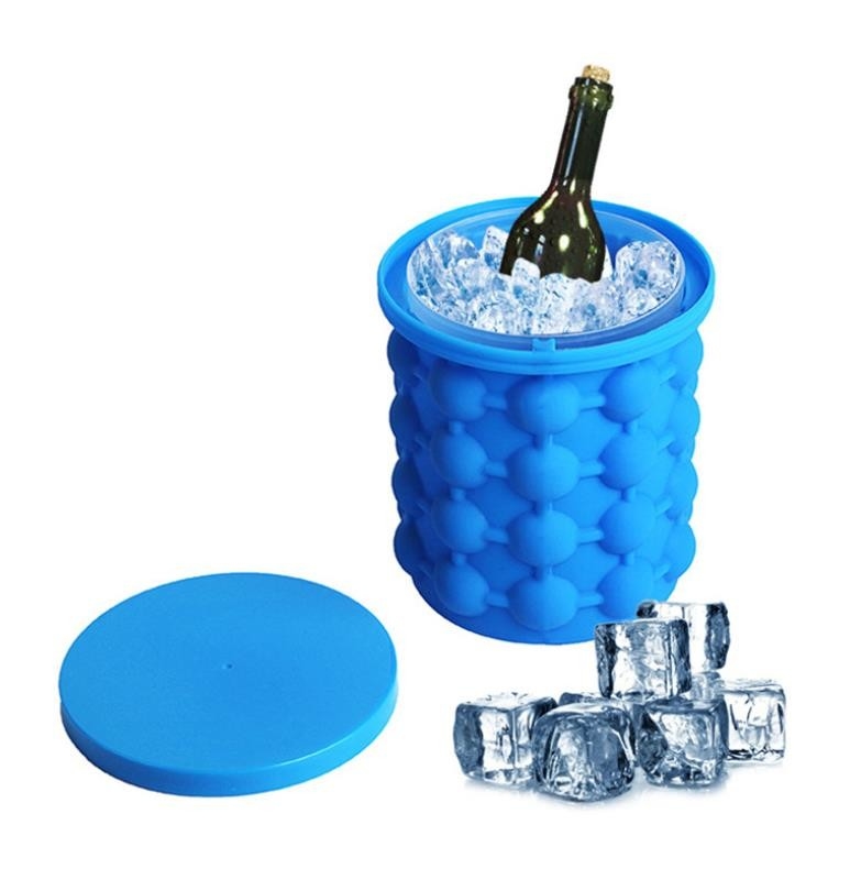Os moldes enormes do cubo de gelo do silicone enlatam cores feitas sob encomenda de Bucke para o vinho refrigerando