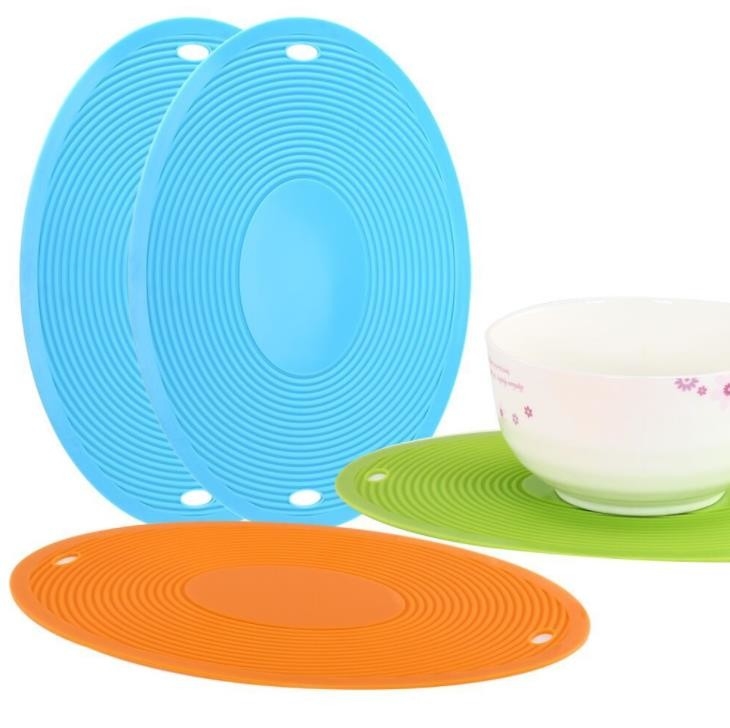 A cozinha grande do silicone do tamanho utiliza ferramentas a criança aplicada da casa da forma família oval favorável